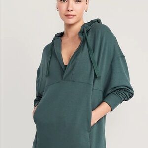 Stylish Teal Hooded Pullover